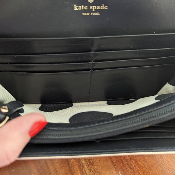 Kate Spade Foldover Wallet in Rose Gold Metallic - Picture 9 of 10